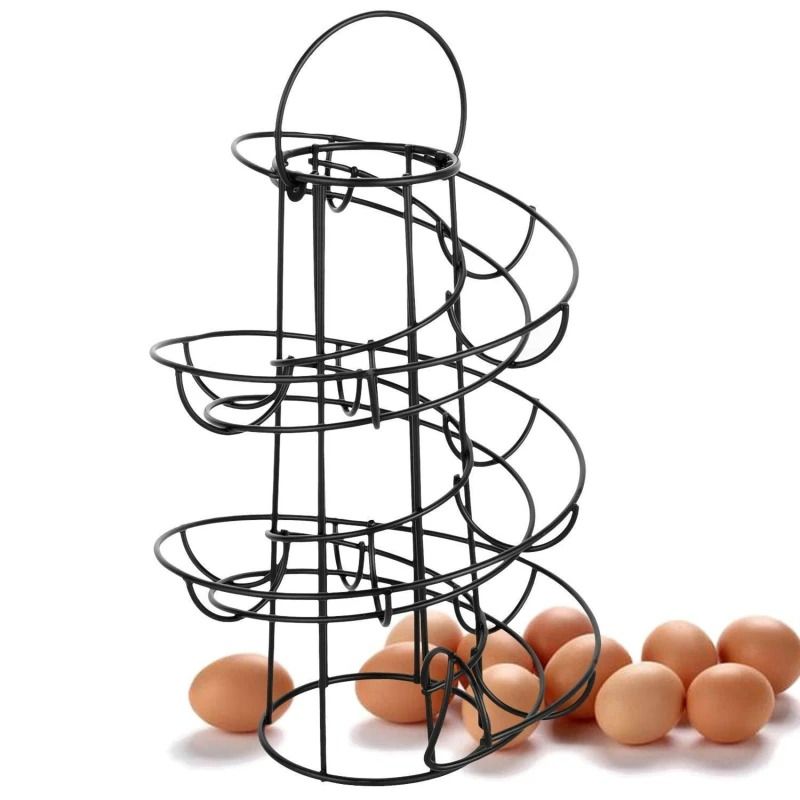 Spiral Desktop Egg Skelter And Dispenser Rack 6