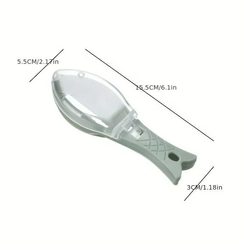 Fish Scale Scraper With Integrated Mess Guard 2