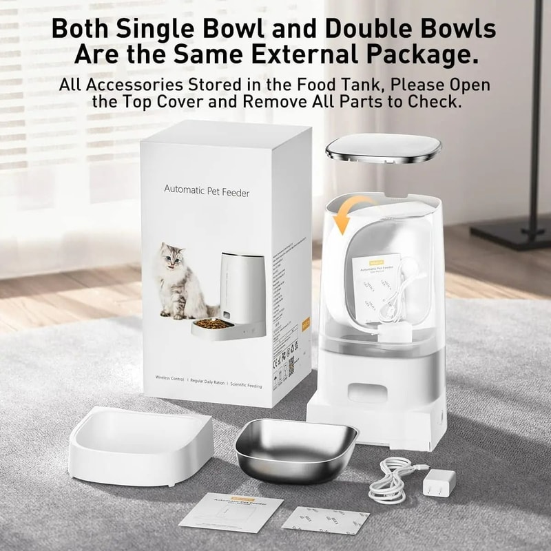 Smart WiFi Automatic Pet Feeder With Remote App Control 6