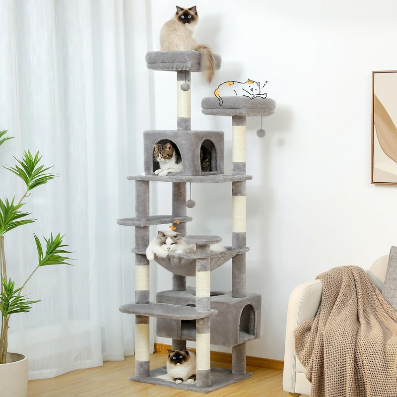 MultiLevel Deluxe Cat Tree And Activity Tower 0