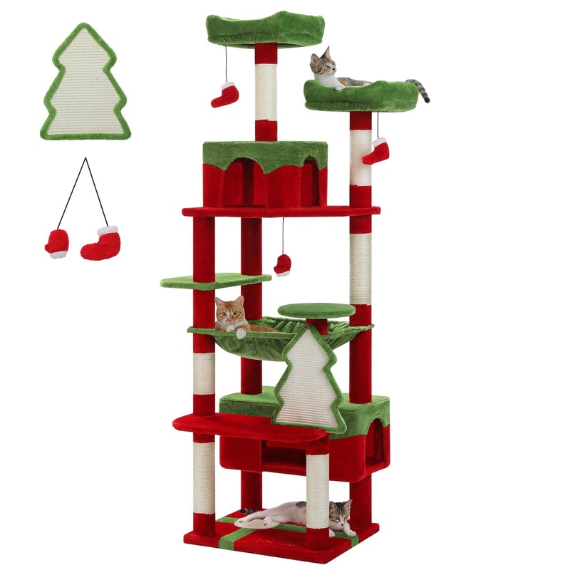 MultiLevel Deluxe Cat Tree And Activity Tower 9