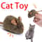 Interactive Squeaky Plush Mouse Cat Toy 0