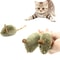 Interactive Squeaky Plush Mouse Cat Toy 2
