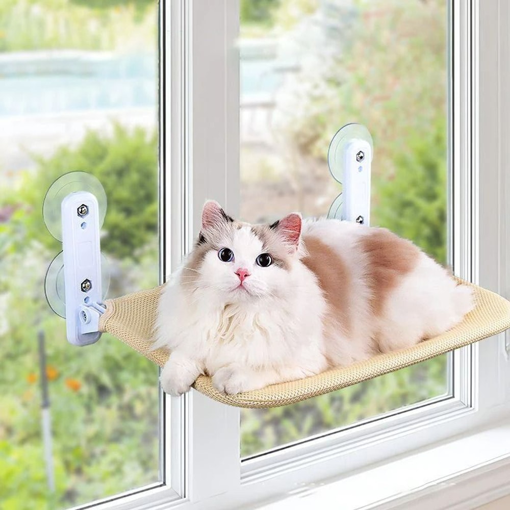 Panoramic Window Perch And Sunbathing Cat Hammock 4