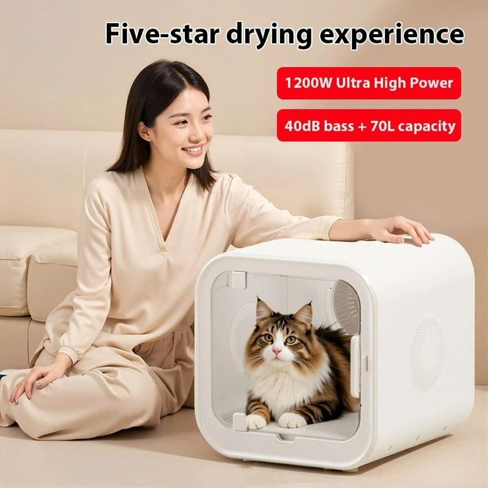 UltraQuiet Pet Drying Box And Grooming Sanctuary 1