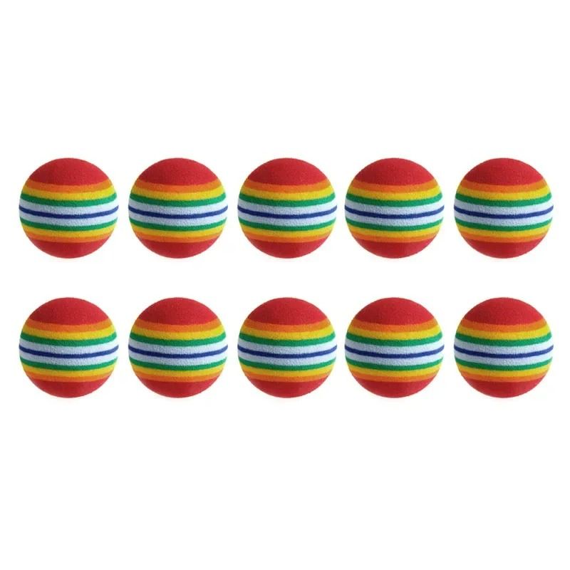 10Piece Rainbow EVA Foam Interactive Cat Balls 3