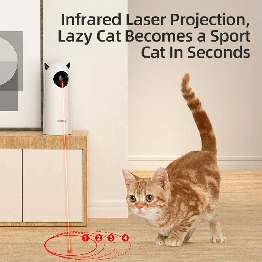 2in1 Smart Interactive LED Laser Cat Toy 2