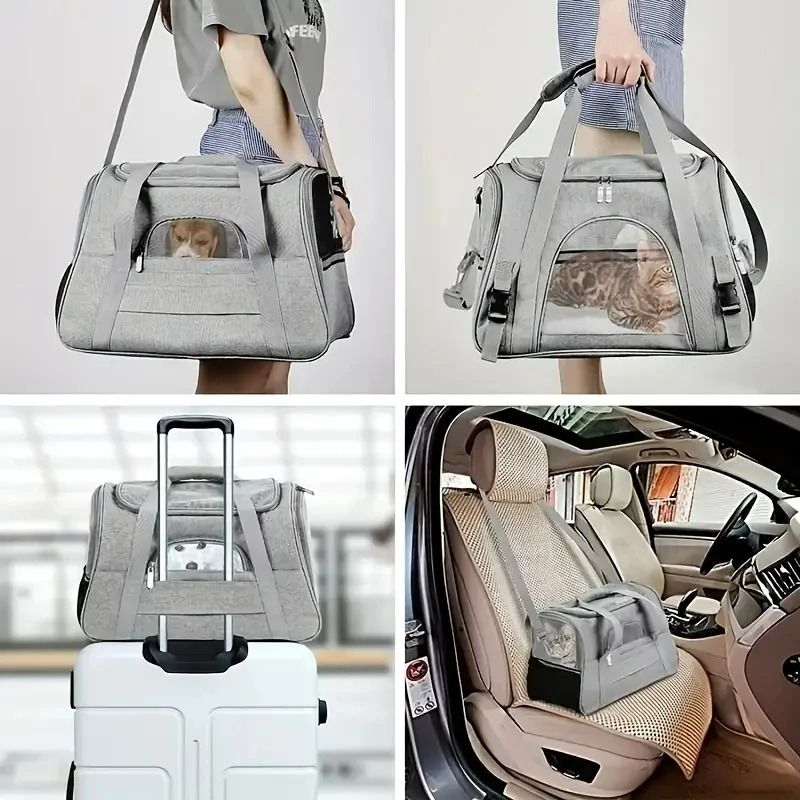 Breathable SoftSided Pet Travel Carrier For Cats And Puppies 3