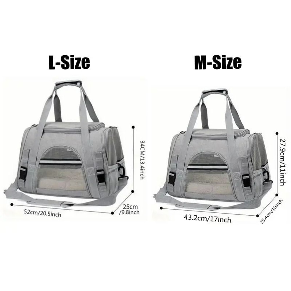 Breathable SoftSided Pet Travel Carrier For Cats And Puppies 5