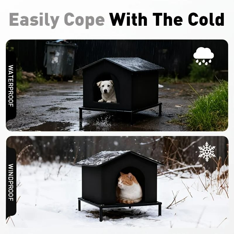 Insulated Outdoor Pet Shelter With Internal Foil Lining 3
