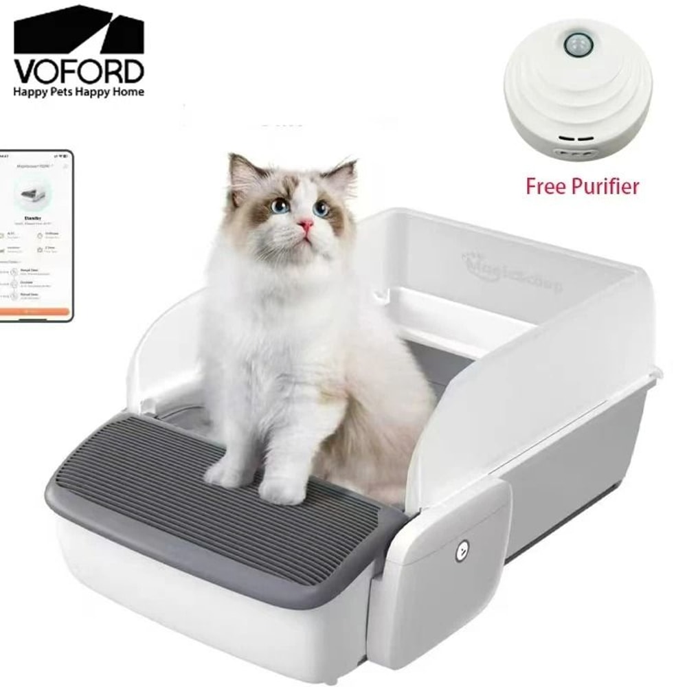 SemiEnclosed Automatic SelfCleaning Litter Box 0