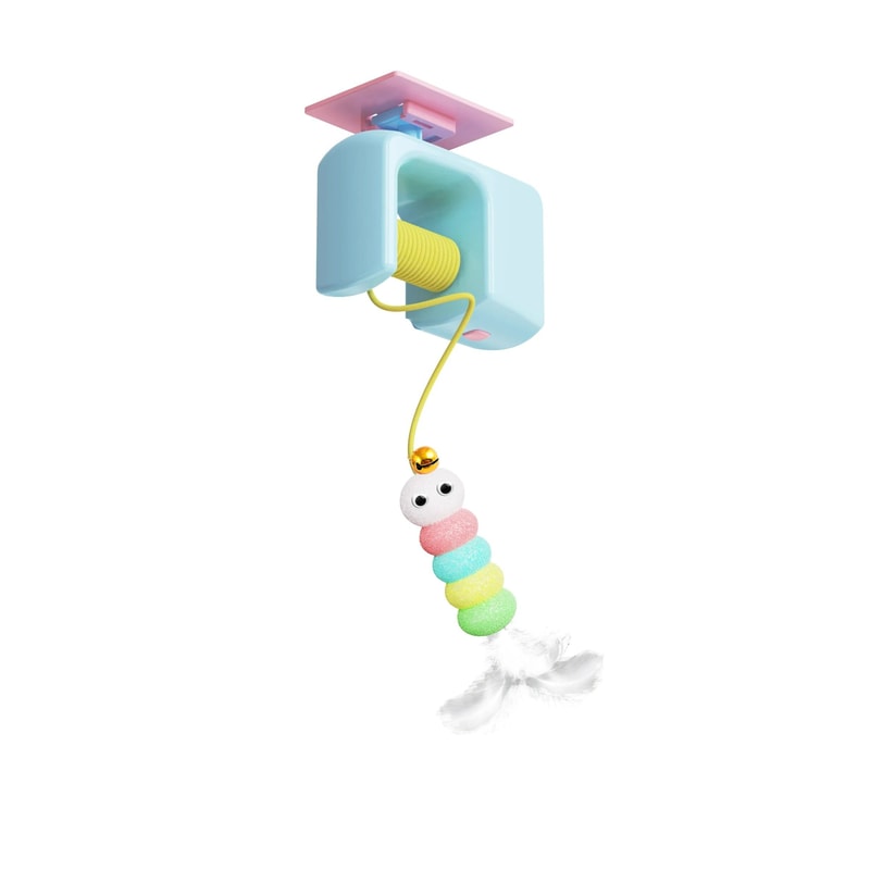 Interactive Hanging Flying Bird Cat Toy 7