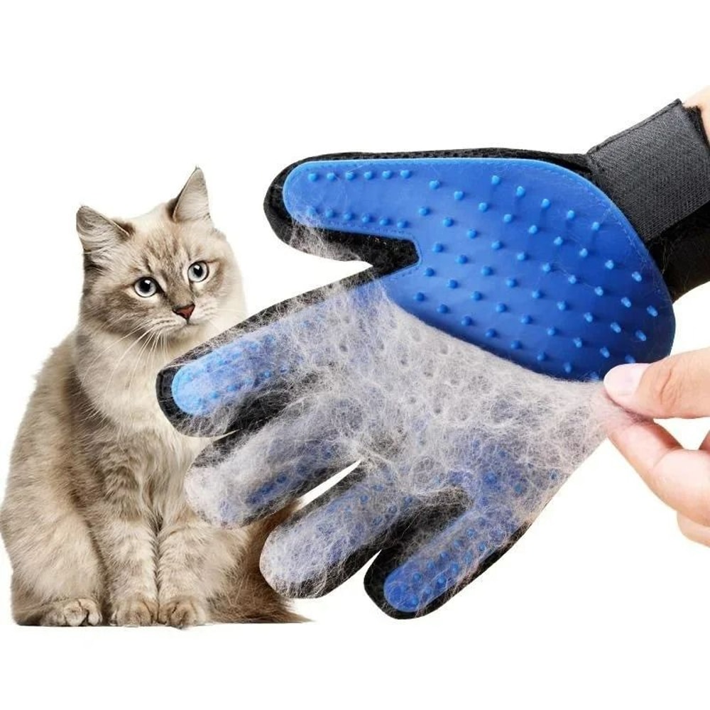 Silicone DeShedding Massage Gloves 1