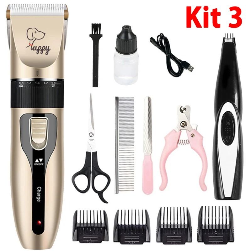 Rechargeable Pet Grooming Clipper Kit 9