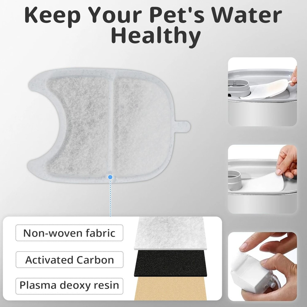 12Pack HighEfficiency Fountain Replacement Filters Sponges 3