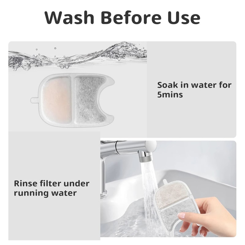 12Pack HighEfficiency Fountain Replacement Filters Sponges 5