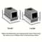 Stainless Steel Cat Litter Box With Privacy Flip Cover 1