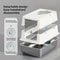 Stainless Steel Cat Litter Box With Privacy Flip Cover 2