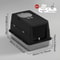 Stainless Steel Cat Litter Box With Privacy Flip Cover 6