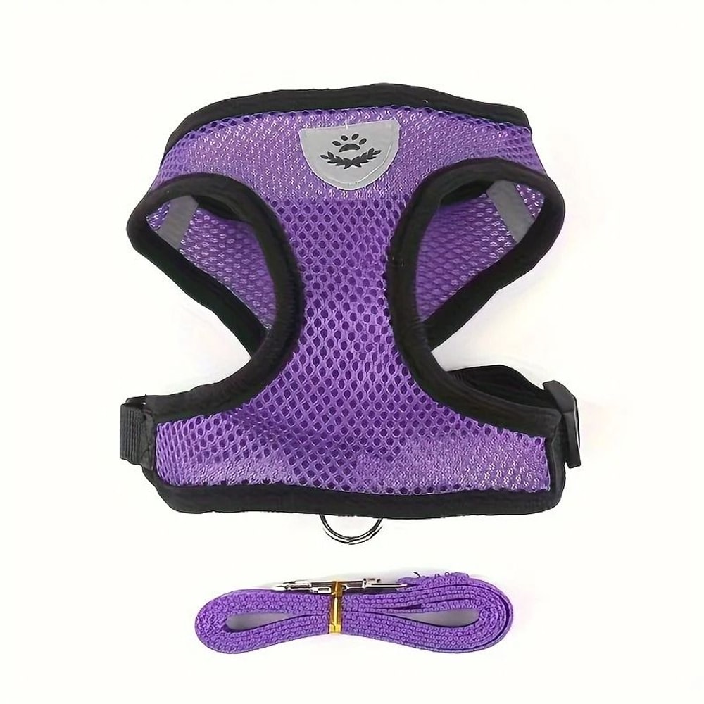 EscapeProof Breathable Mesh Cat Harness Leash Set 8