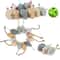 12Piece MultiColor Rattle Catnip Mouse Bulk Pack 0