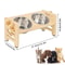 6Height Adjustable Elevated Cat Feeder AntiSpill Mat Set 8