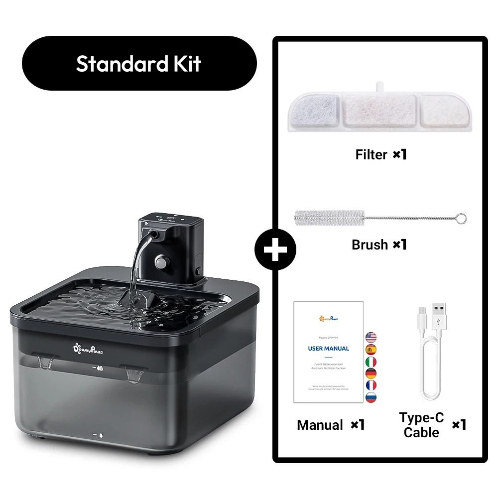 25L Wireless MotionSensing Cat Water Fountain 7