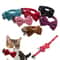 Elegant Velvet Bowknot Cat Collar With Safety Buckle 1