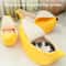 Cozy Banana Peel Calming Cat Bed 1