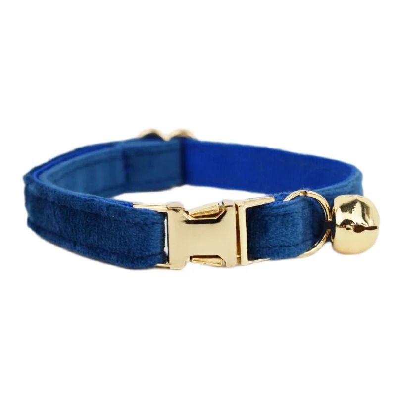 Custom Engraved Velvet Safety Cat Collar 6
