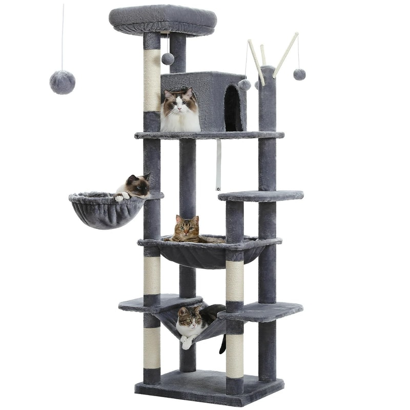 MultiLevel Tower For Large Indoor Cats 8