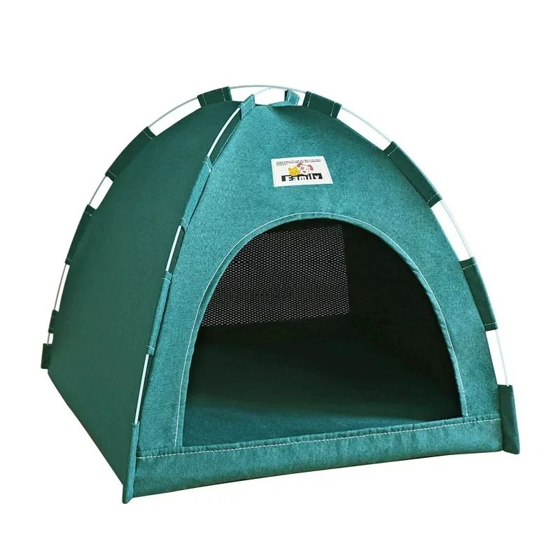 SemiEnclosed Canvas Pet Tent Bed 6