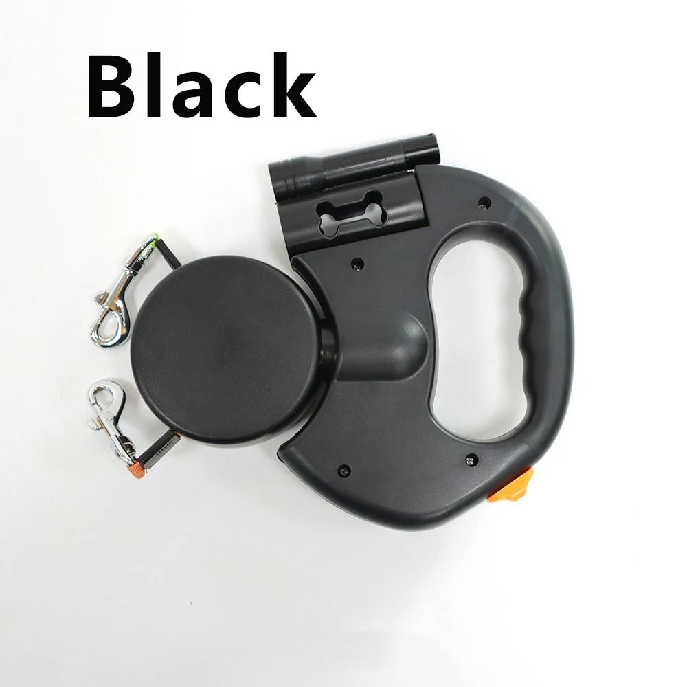 3in1 DualPet Retractable Leash With LED Waste Box 7
