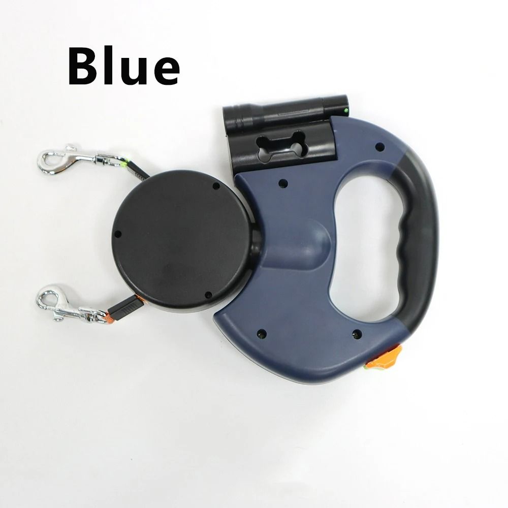 3in1 DualPet Retractable Leash With LED Waste Box 8