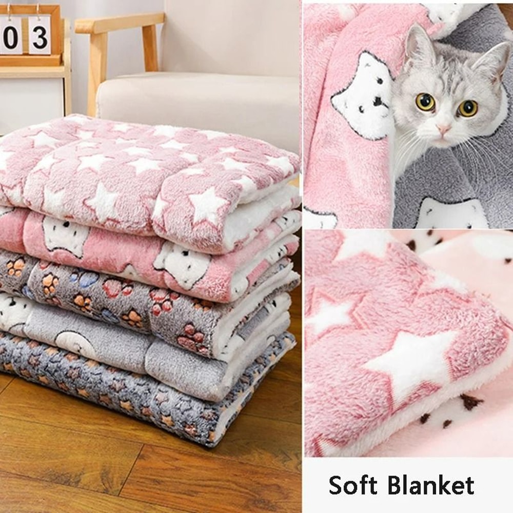 Thickened Flannel Winter Warm Cat Mat 5