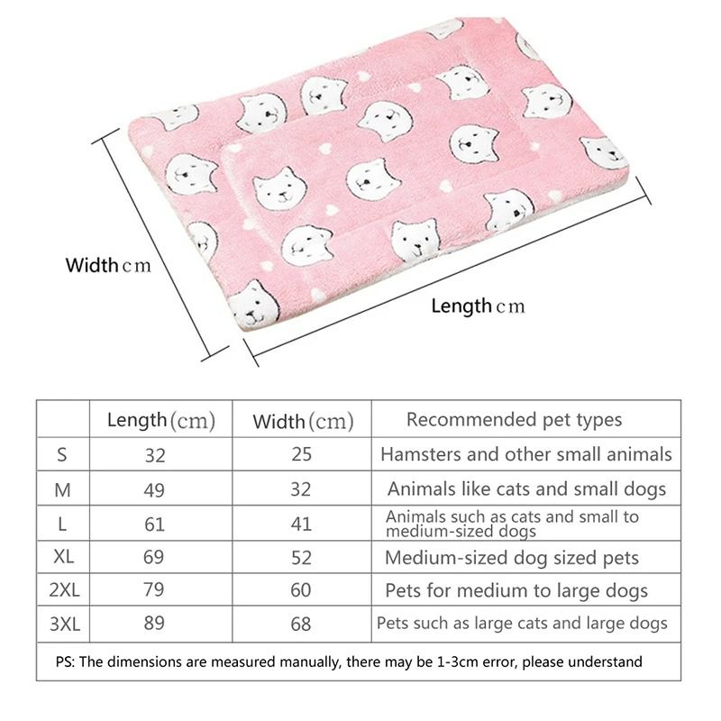 Thickened Flannel Winter Warm Cat Mat 6