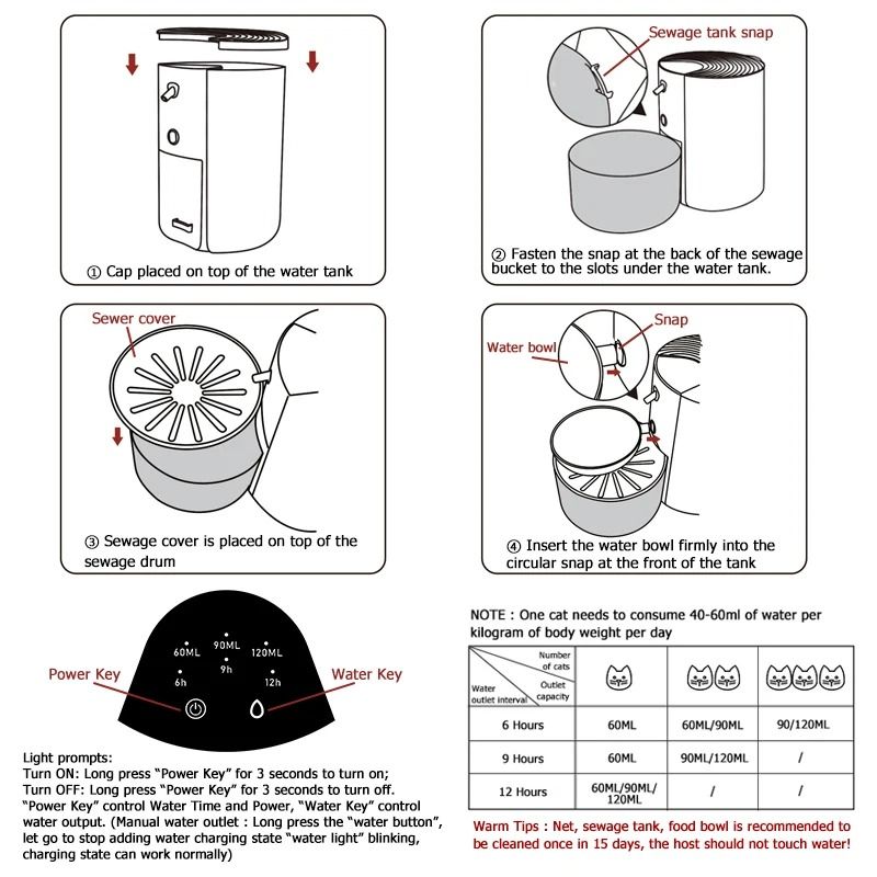 3L Wireless Smart Pet Water Fountain 6