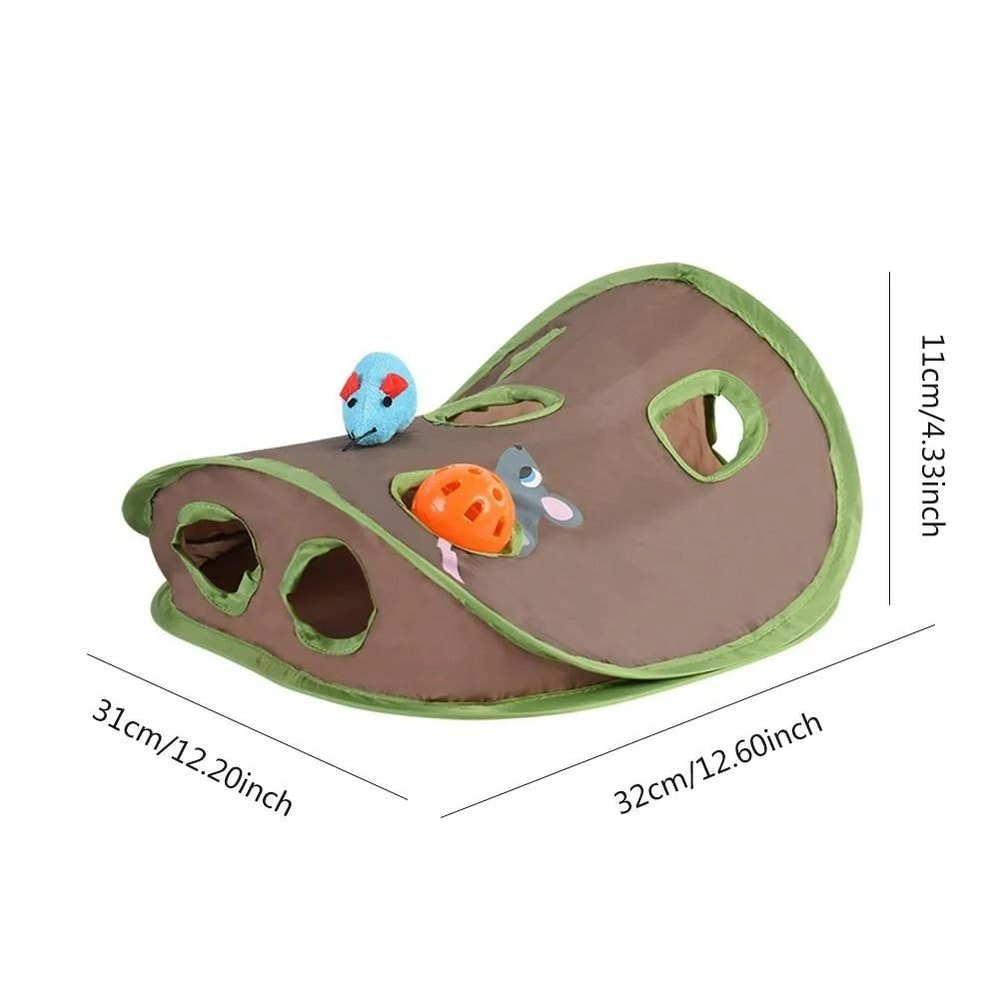9Hole Interactive Hide And Seek Cat Toy 5
