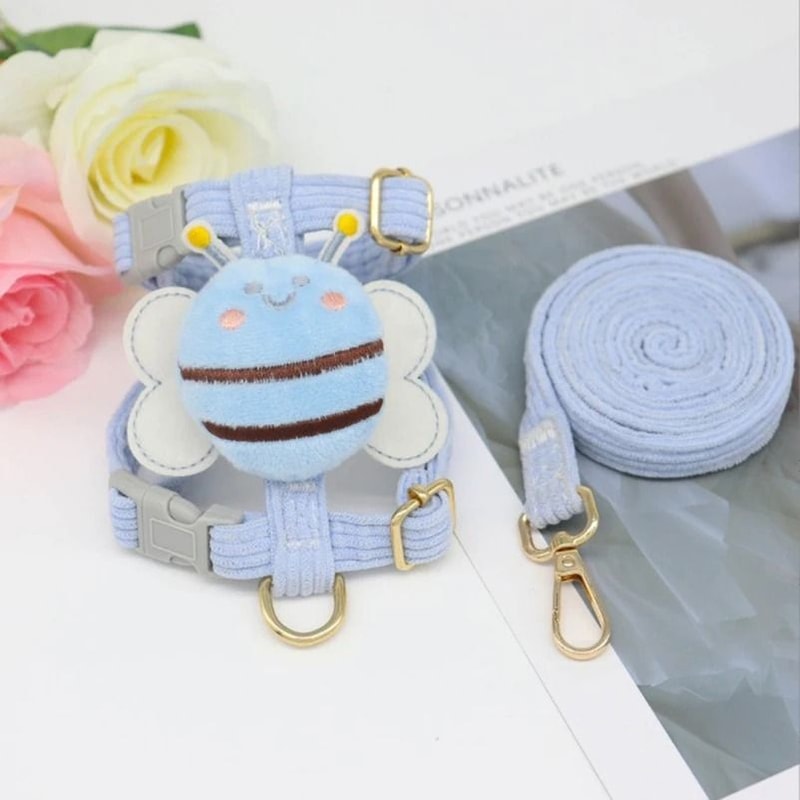 Cute Bee Lightweight Pet Harness Leash Set 9