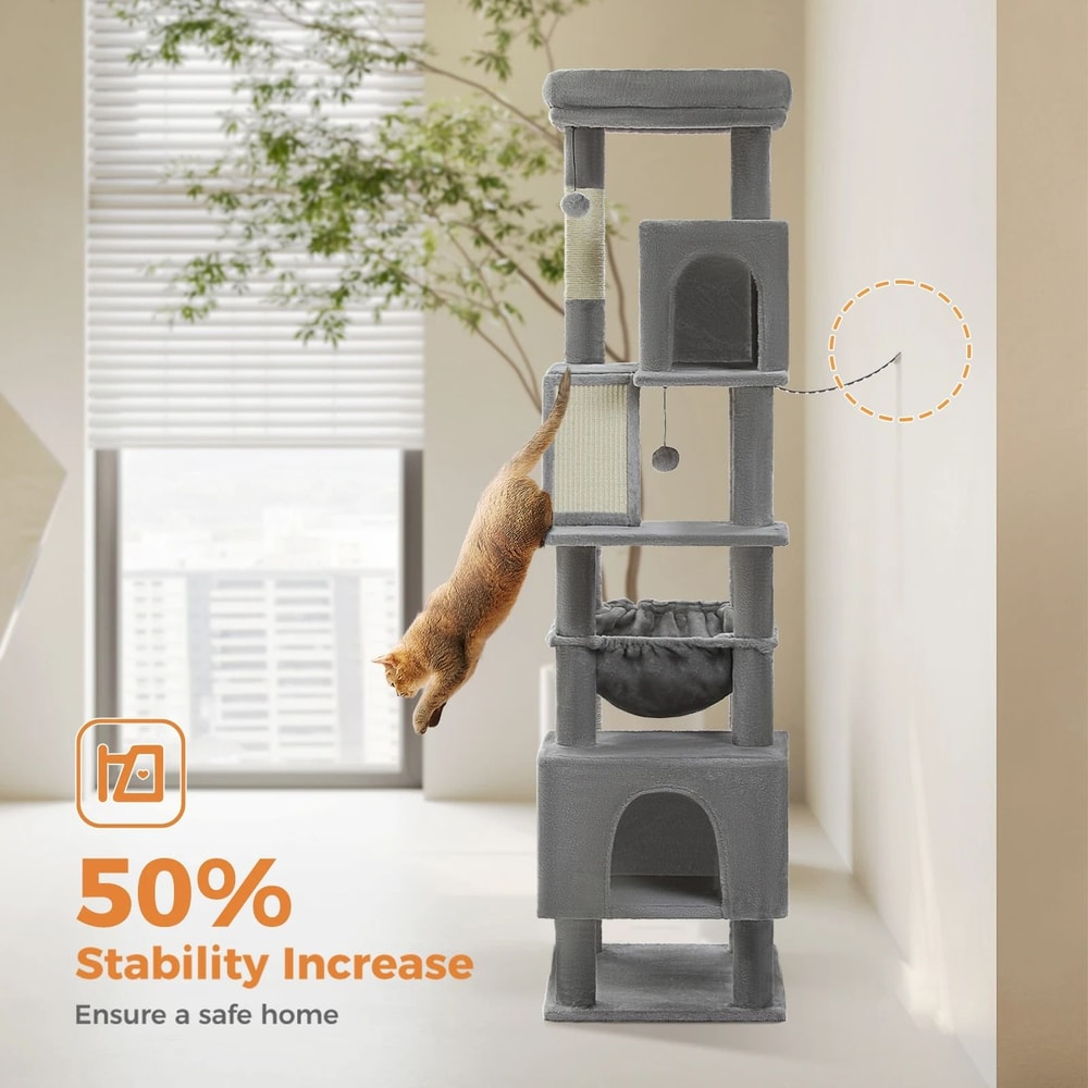 MultiTier Grand Estate Cat Tower For Large Cats 6