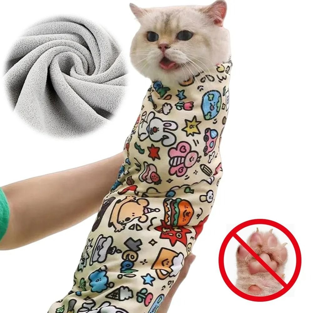 SelfAdherent Cat Calming Swaddle 1