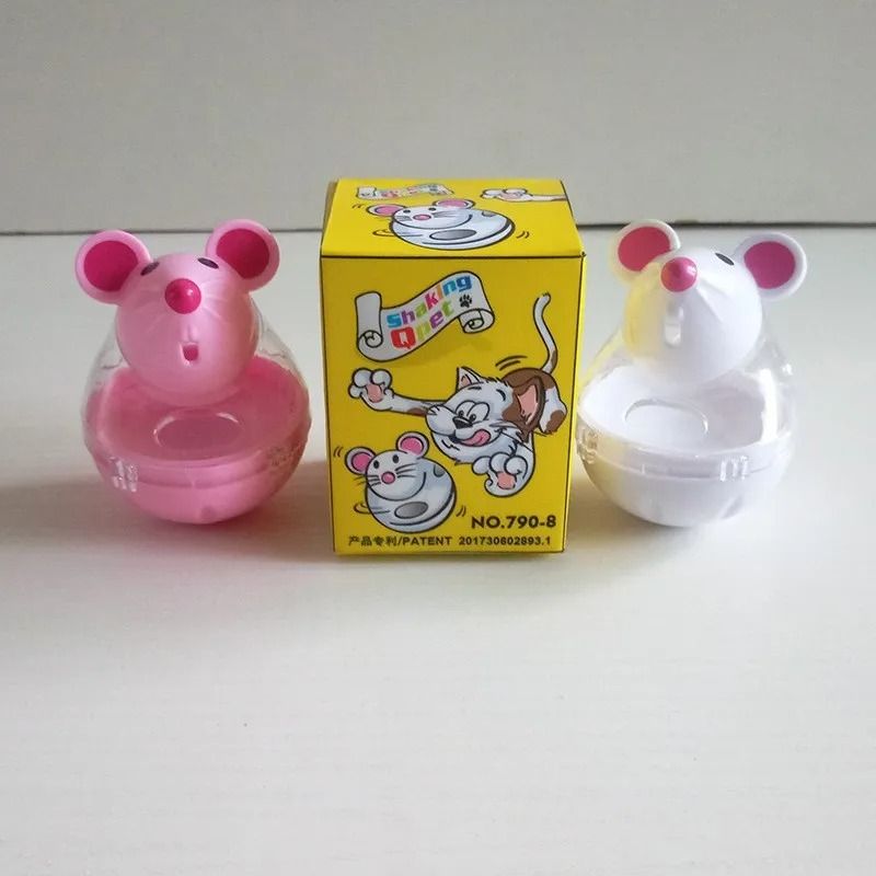 Cute Mouse Interactive Food Leakage Tumbler Puzzle Feeder 5