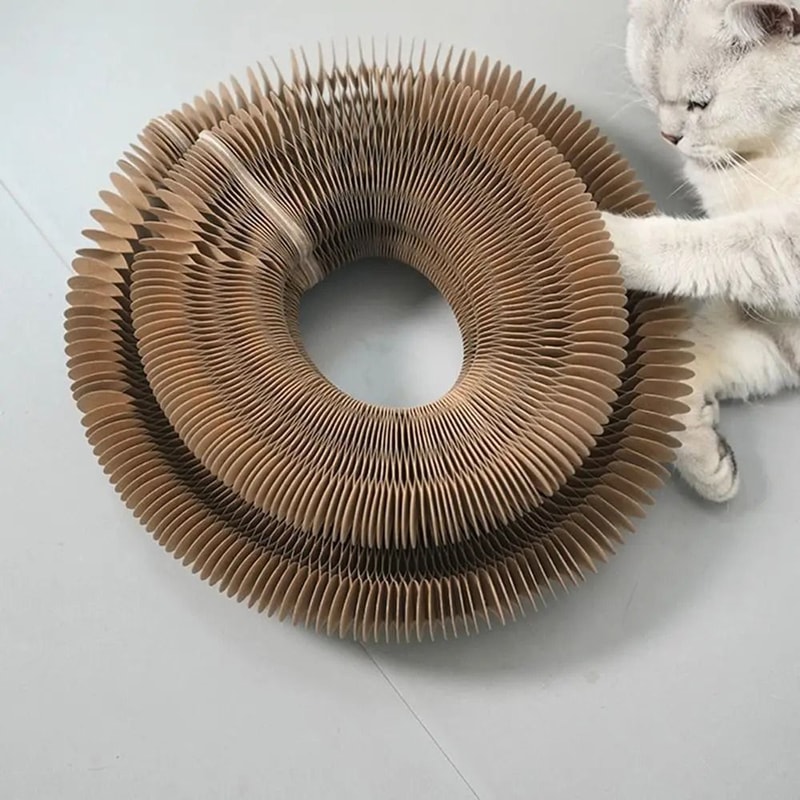Transformable Accordion Magic Organ Cat Scratching Toy 1