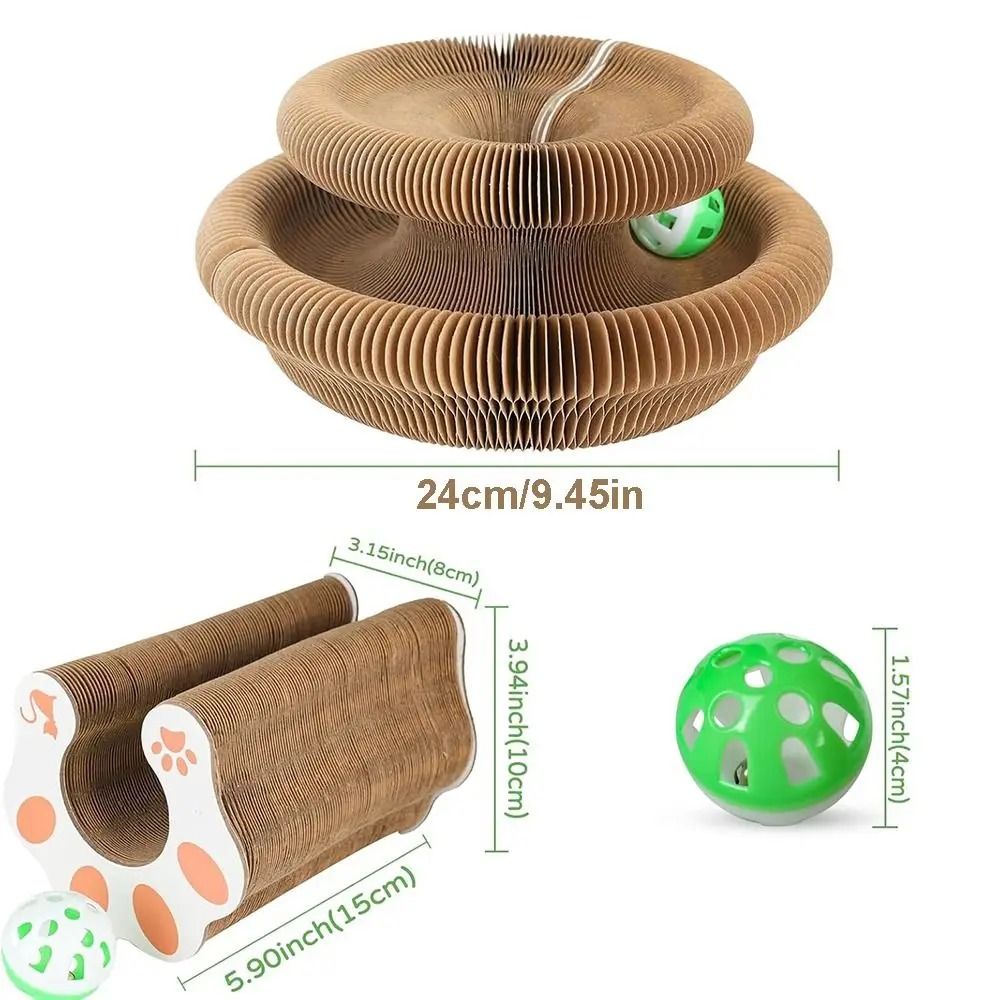Transformable Accordion Magic Organ Cat Scratching Toy 5