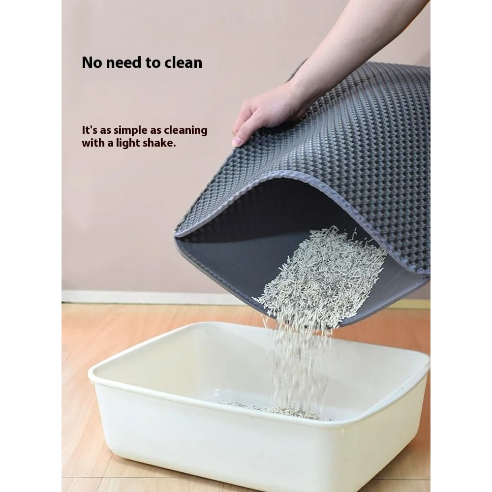 Large Double Layer Waterproof Litter Trapper Easy Clean Mat 1