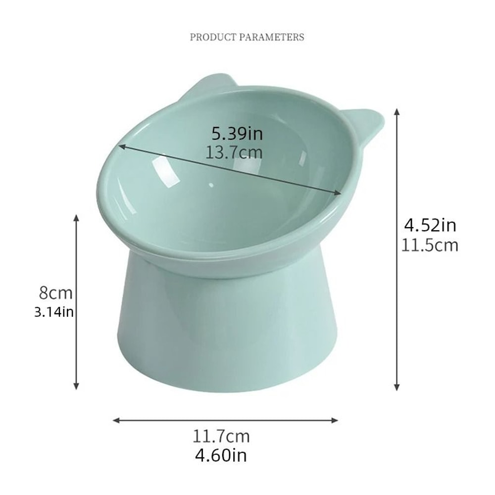 Ergonomic Tilted AntiChoke Pet Bowl With Neck Protection 6