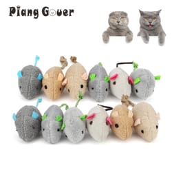 12-piece multi-color catnip mouse set for interactive play
