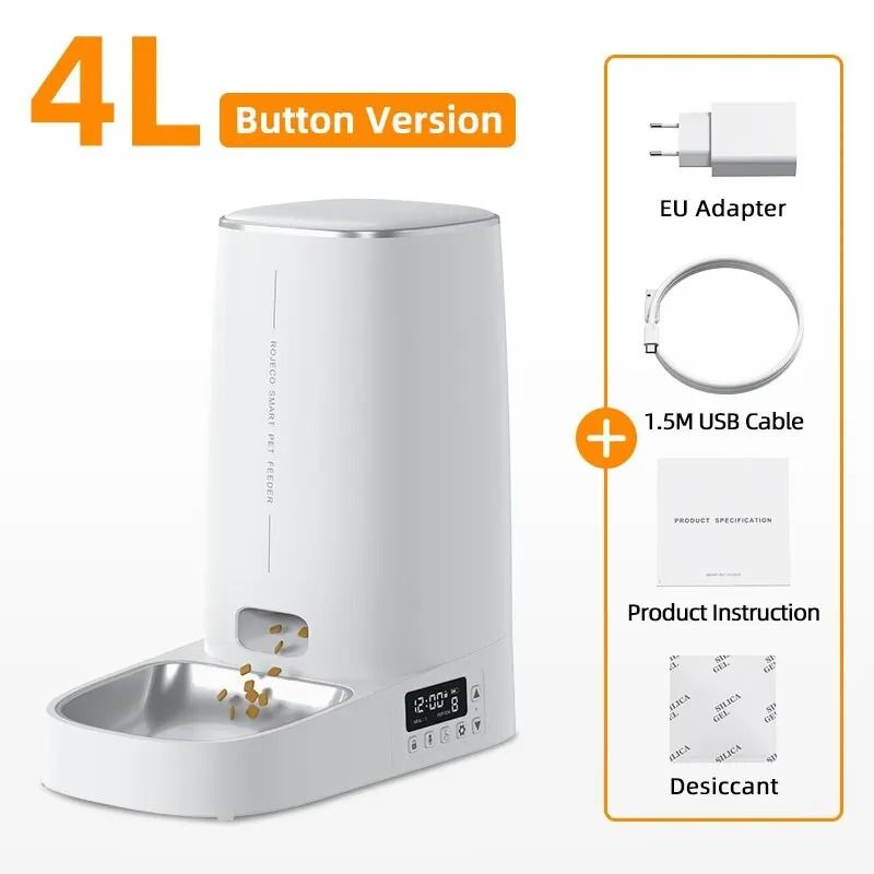 4L Smart Automatic Pet Feeder With WiFi App Manual Control 7