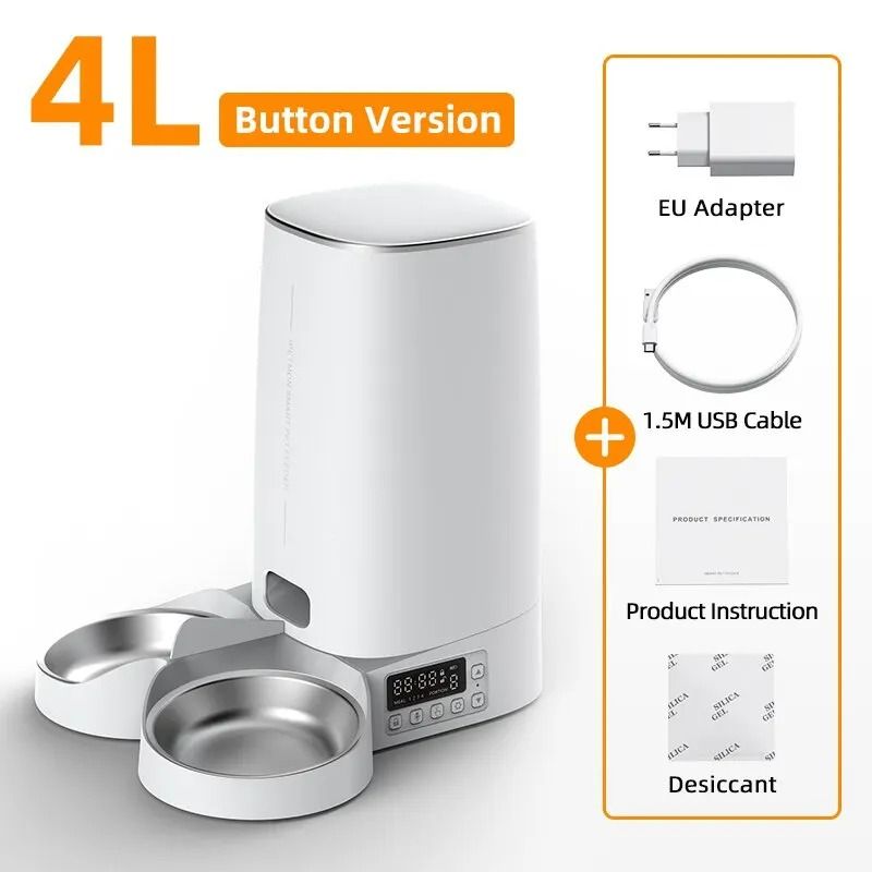 4L Smart Automatic Pet Feeder With WiFi App Manual Control 8