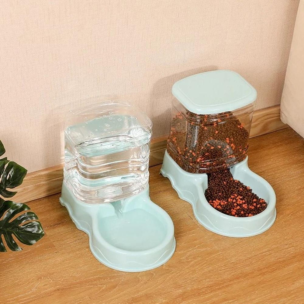 38L HighCapacity Automatic Pet Feeder Gravity Water Dispenser Set 3